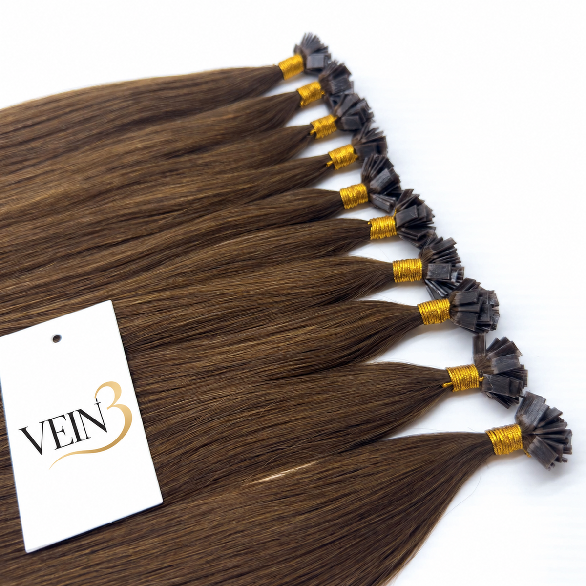 Extensions lisses Remy à kératine plate – 50 mèches, 50 g