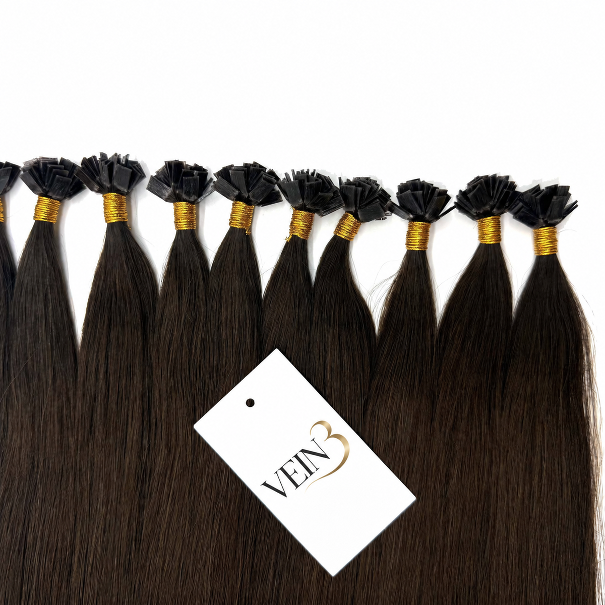 Extensions lisses Remy à kératine plate – 50 mèches, 50 g