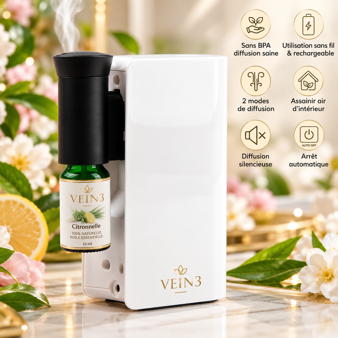 Diffuseur Mobysens Sans Fil Rechargeable | Nébulisation