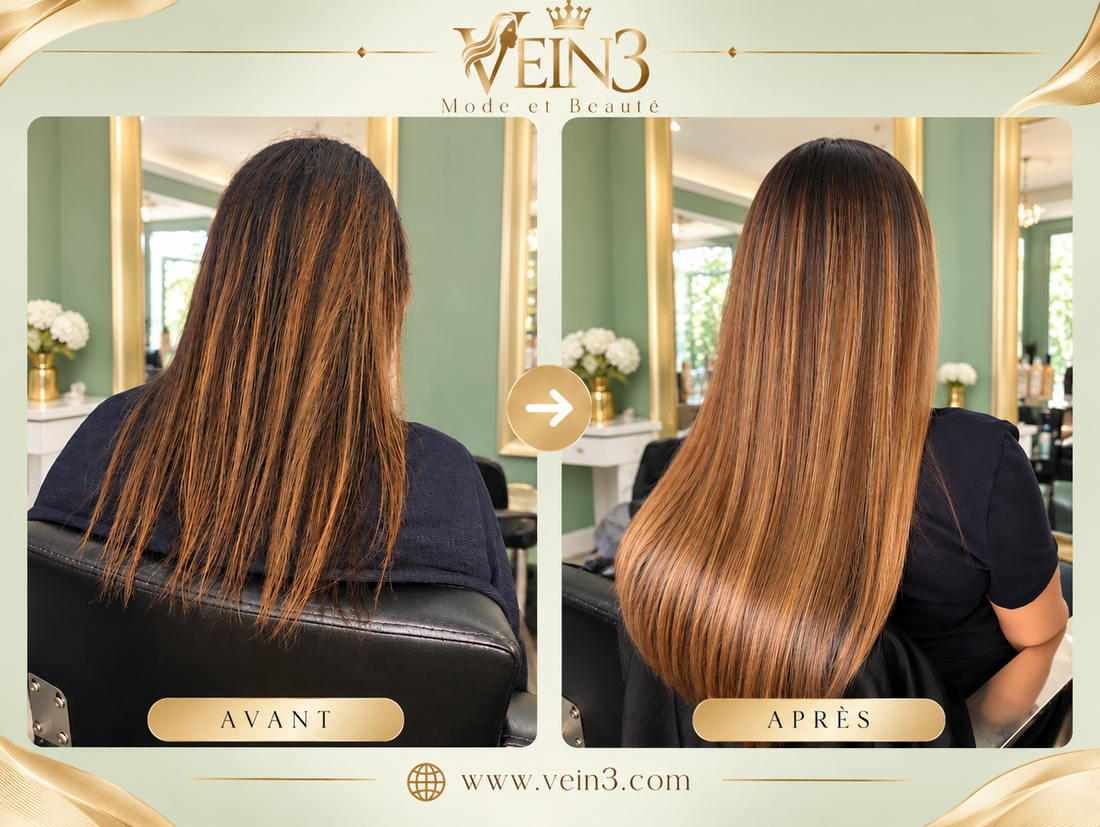 Extensions Remy Adhésives Premium – Blond Foncé Naturel