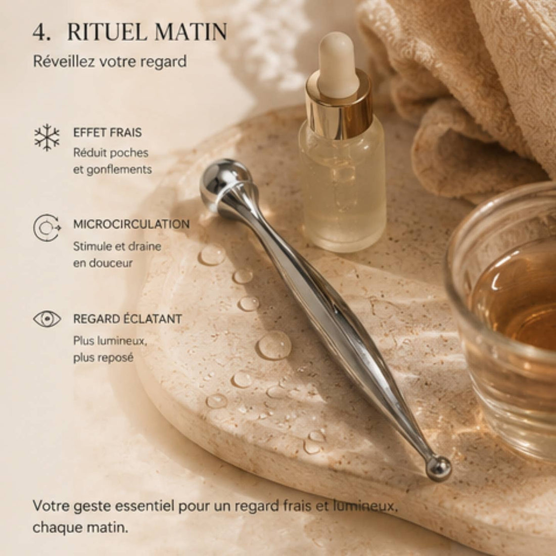 Roller Contour des Yeux EyeRevive360 – Massage Frais