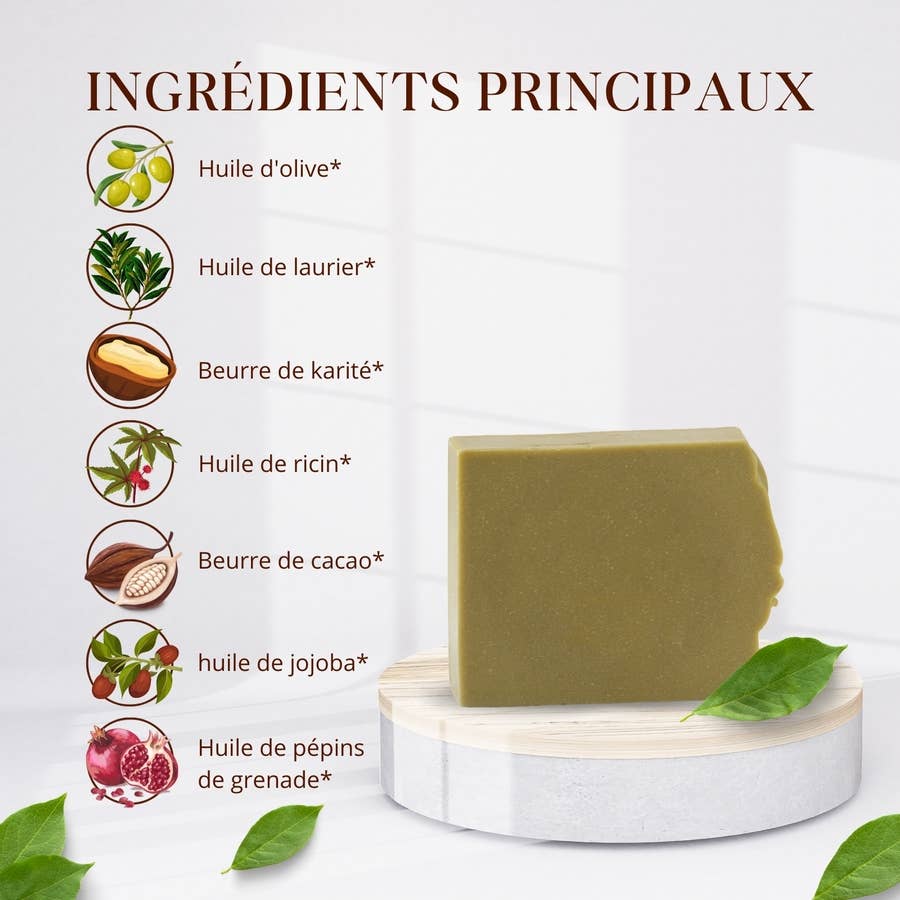 Savon Bio Artisanal : Olive, Laurier et Karité Naturels